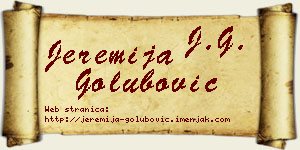 Jeremija Golubović vizit kartica